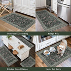 Kitchen Rugs 3 Piece Set, Washable Non-Slip Farmhouse Kitchen Mats - Image 5