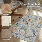 36"x48" Office Chair Mat for Hardwood Tile Floor, Under Desk Carpet Protector - Image 3