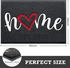 CozyBounty Black Door Mat Welcome Mats Home Non-Slip Doormat - Image 3