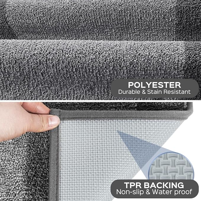 Machine Washable Kitchen Rug 24" x 84", Non Slip Kitchen Mat - Image 3