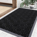 Smiry Front Door Mat Outside Entrance, Heavy Duty Sturdy Natural Rubber Doormat by Smiry