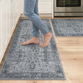 GENIMO Kitchen Rugs Non Slip Washable, Cushioned Standing Mat, Kitchen Runner by GENIMO