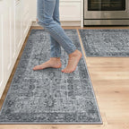 GENIMO Kitchen Rugs Non Slip Washable, Cushioned Standing Mat, Kitchen Runner by GENIMO