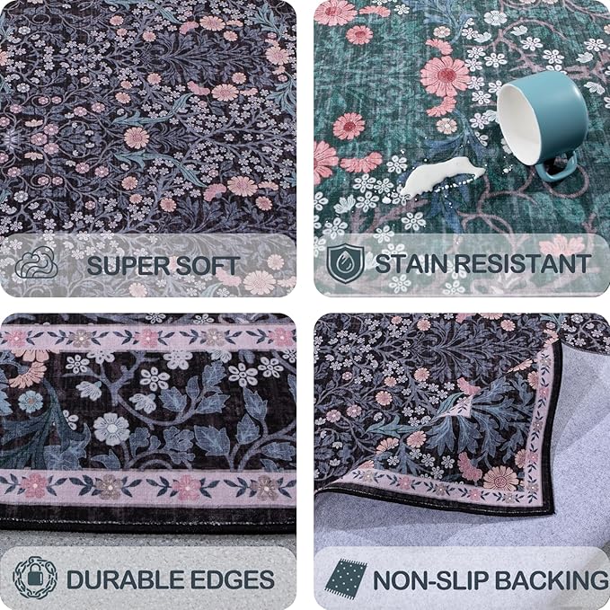 Washable 2' x 6' Runners for Hallways, Non Slip Long Floor Runner for Kitchen - Image 7