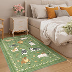 DUKINO 3x5 Area Rug, Lightweight Washable Entryway Rug - Image 2