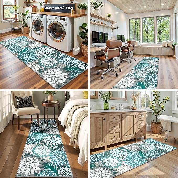 Colorful 2x6 Washable Runner Rug - Image 8
