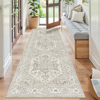Madane Runner Rug 2'6''x8' Kitchen Runners, Printed Vintage Washable Hallway - Image 4