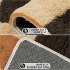 PureCozy Checkered Rug 4x6 for Living Room, Colorful Modern Shag Rug Super Soft - Image 4
