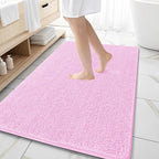 OLANLY Large Bathroom Rugs 59x35, Extra Soft Absorbent Chenille Bath Rugs by OLANLY