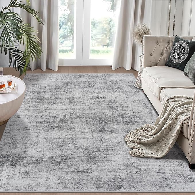 6x9 Area Rugs for Living Room Rug Washable: Modern Rug for Dining Room Bedroom by Aelenmu