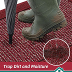 BEQHAUSE Indoor Door Mat 24" x 36", Dirt Trapper Door Mats Non-Slip Entryway - Image 3