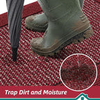 BEQHAUSE Indoor Door Mat 20" x 48", Dirt Trapper Door Mats Non-Slip Entryway - Image 3