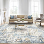 5x7 Area Rugs Washable Rug: Living Room Large Abstract Modern Soft Stain - Image 5