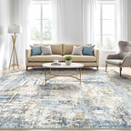 7x10 Area Rugs Washable Rug: Living Room Large Abstract Modern Soft Stain - Image 5