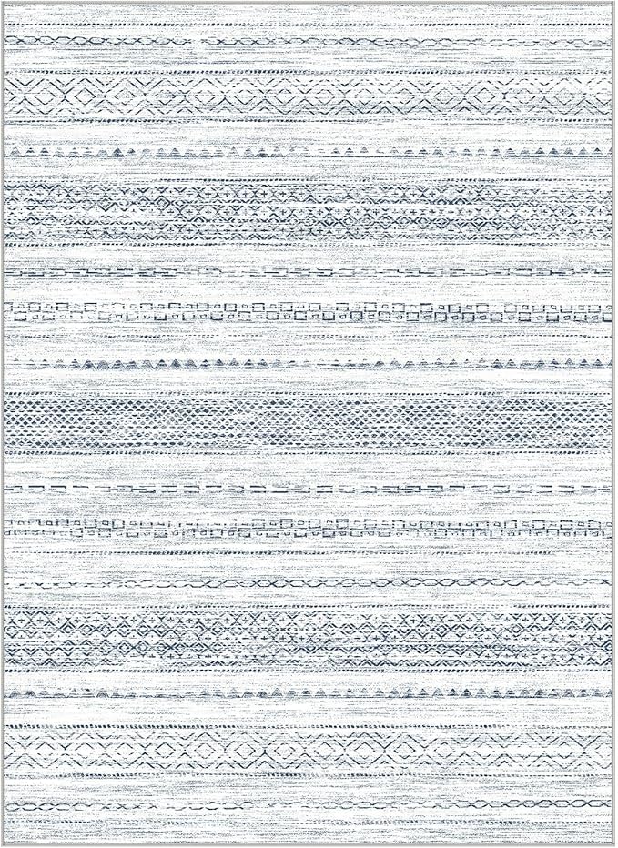 Nakagishi 9x12 Area Rugs Living Room: Washable Boho Large Neutral Soft - Image 7