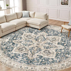 Tortania 4' Round Area Rug Living Room Rugs - Image 7