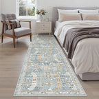 Madane Runner Rug 2'6''x8' Kitchen Runner, Hallway Runner Printed Vintage - Image 7
