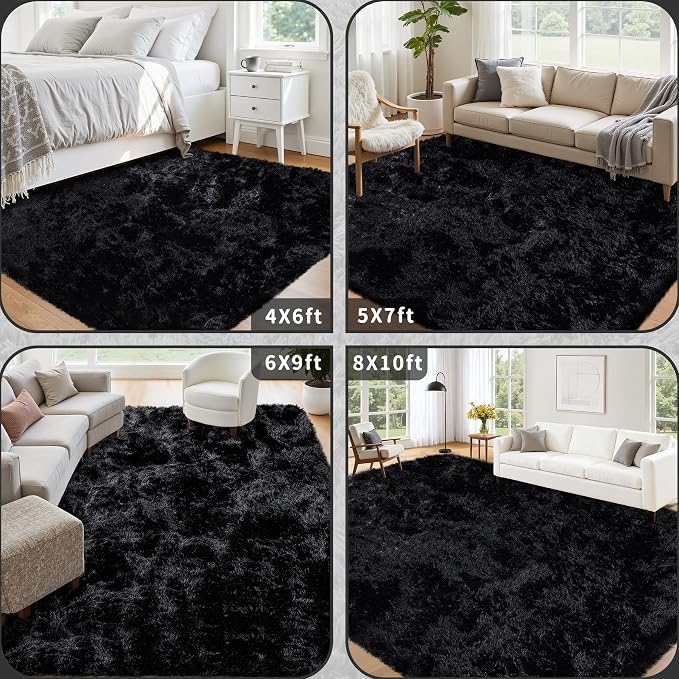 8x10 Area Rug for Living Room: Ultra Soft Fluffy Rug Modern Large Thicked Shag - Image 5