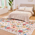 DUKINO 8x10 Area Rug, Floral Rugs - Image 7