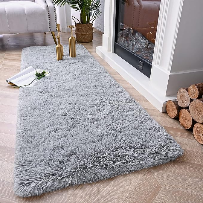 Chicrug Soft Runner Rugs for Bedroom Living Room Plush Fluffy Rug 2x5 Feet - Image 2