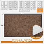 Mibao Front Door Mat Indoor Entrance, Dirt Trapper Welcome Mat - Image 2