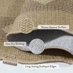 LIVEBOX Scalloped Easy Jute Diamond Rug - Image 5