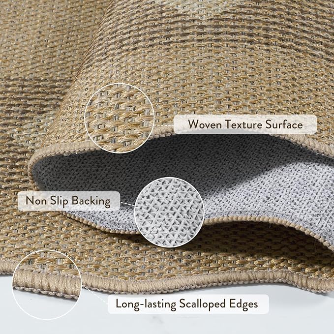 LIVEBOX Scalloped Easy Jute Diamond Rug - Image 5
