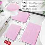 OLANLY Large Bathroom Rugs 40x24, Extra Soft Absorbent Chenille Bath Rugs - Image 2