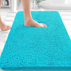 OLANLY Bathroom Rugs 36x24, Extra Soft Absorbent Chenille Bath Rugs, Rubber by OLANLY