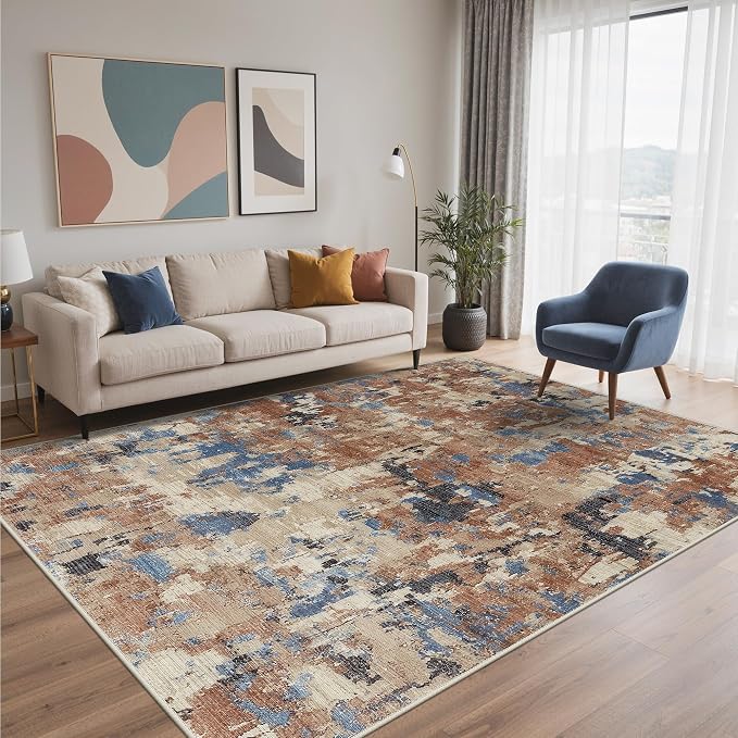 BEIMO Area Rugs 8x10 for Living Room Bedroom, Modern Abstract Machine Washable - Image 2