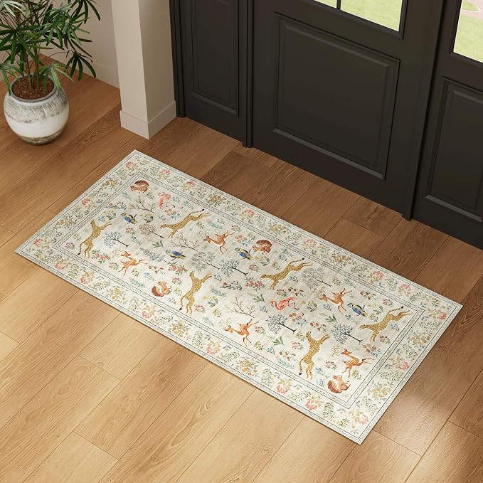 DUKINO 2x4 Rug for Hallway, Washable Kitchen Runner Rug - Image 7