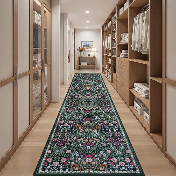 Runner Rug for Entryway: 2.6x14 Kitchen Rugs Non Slip Washable Ultra-Thin Soft - Image 5