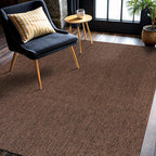 CAMILSON Easy Jute Rug 5x7, Indoor Outdoor Brown Color Fiber Area Rugs - Image 8