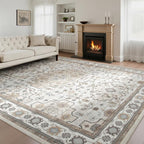 Washable Rugs 8x10 Area Rugs for Living Room, Ultra Soft Faux Wool Retro Carpets - Image 7