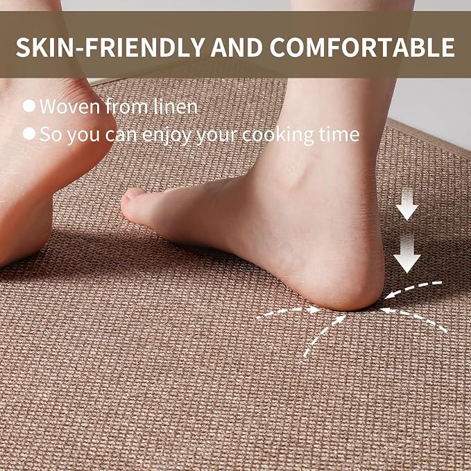 YDKGL Kitchen Mat Set of 2 PCS, Cushioned Non Slip Rugs - Image 6