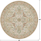 Hazo Haus Beige 5ft Round Rug for Living Room - Image 2