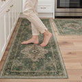 GENIMO Kitchen Rug Sets of 2, Non-Slip Washable Low-Pile Kitchen Mats by GENIMO