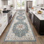 Vintage Hallway Runner Rug 3x12: Large Soft Washable Entryway - Image 8
