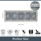 2x6ft Washable Hallway Carpet Runner – Non-Skid Floor Runner Rug - Image 2