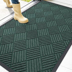 OLANLY Front Door Mat Outside Entrance 47x32, Heavy Duty Sturdy Natural Rubber by OLANLY