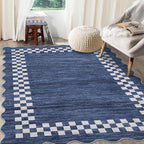 GarveeHome Scalloped Washable Rug 9x12 Area Rug by GarveeHome