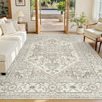 Madane 6x9 Area Rugs for Living Room, Stain Resistant Washable Rugs, Non-Slip by Madane