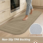 BEQHAUSE Kitchen Rugs Set of 2 Non-Slip Washable Kitchen Mats - Image 4