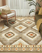 BESTSWEETIE Area Rug 6x8 Rug Machine Washable Non-Slip Low Pile Print Pattern - Image 2