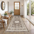 Vintage Hallway Runner Rug 3x8: Large Soft Washable Entryway by COTILED