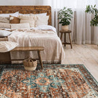 Moynesa Ultra-Thin Washable Vintage Area Rug - Image 7