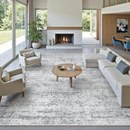 Soalmost 10x14 Area Rugs for Living Room, Non Slip Machine Washable Vintage Rugs - Image 2