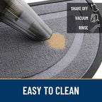 OLANLY Half Circle Door Mat Indoor Outdoor Entrance Welcome, Waterproof - Image 5