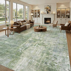 Soalmost 10x14 Area Rugs for Living Room, Non Slip Machine Washable Vintage Rugs - Image 2