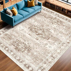 Washable Farmhouse Living Room Rug, 10x14 Area Rugs - Image 9